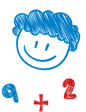 Grundschule Ichenhausen Grafik Kind und Zahlen